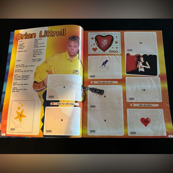 1997 Backstreet Boys Pop Music Vintage Sticker Card Book - NOW $10 - Picture 6 of 7